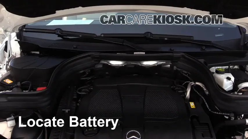 2014 Mercedes-Benz GLK350 4Matic 3.5L V6 Battery Replace